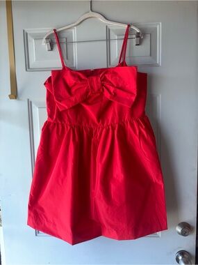 LOFT red bow dress size 12